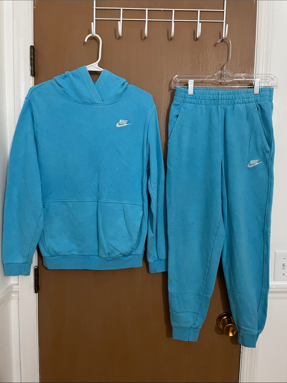 Kids Nike Teal Hoodie & Sweatpants Set